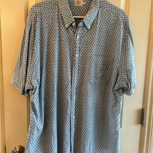Men’s short sleeve button down shirt Faherty xl